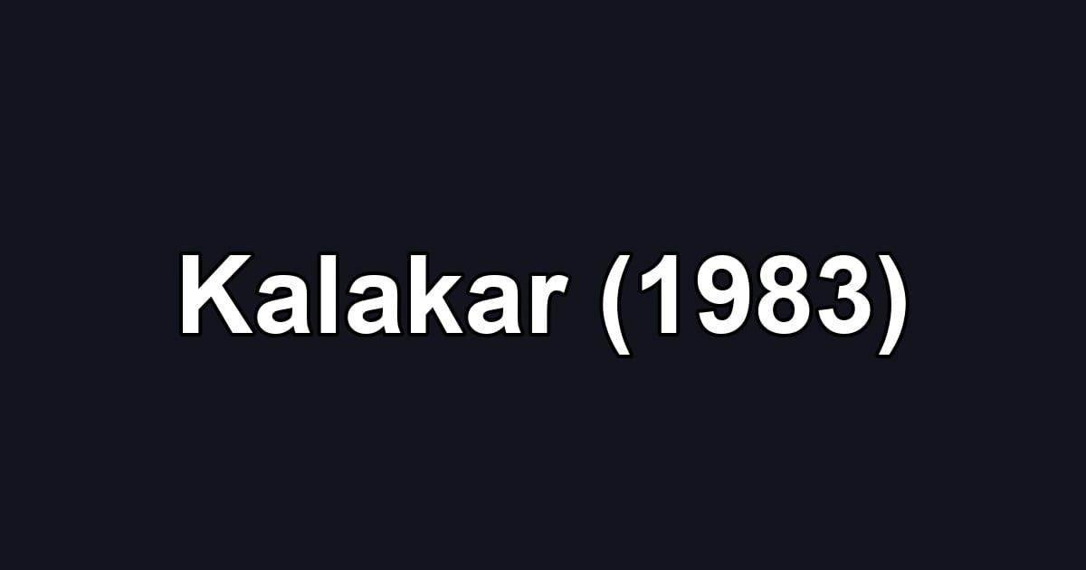 Kalakar (1983)