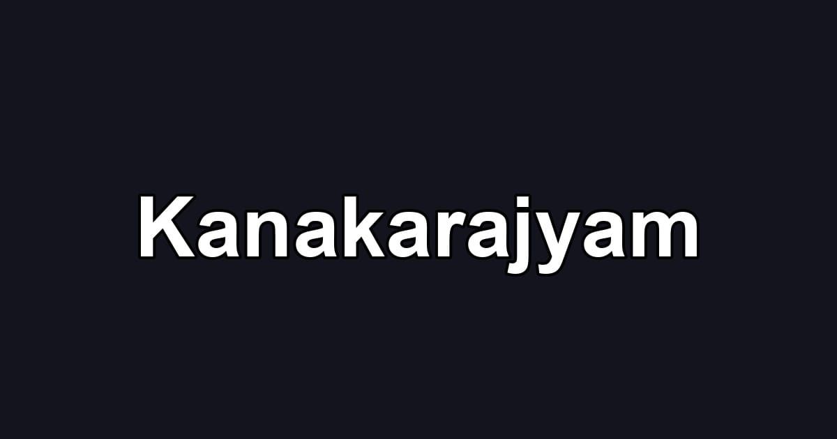 Kanakarajyam
