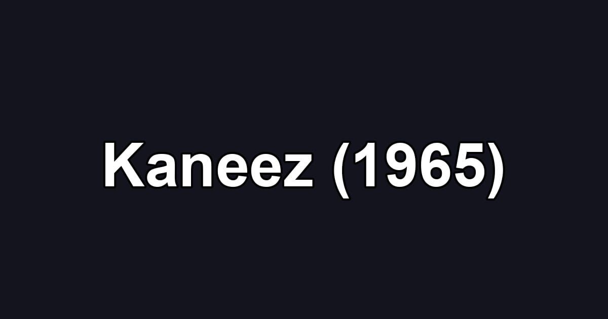 Kaneez (1965)