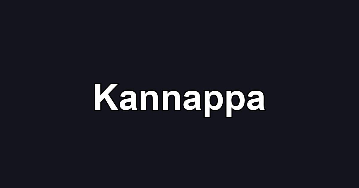 Kannappa