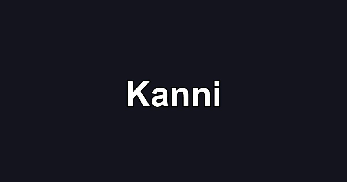 Kanni
