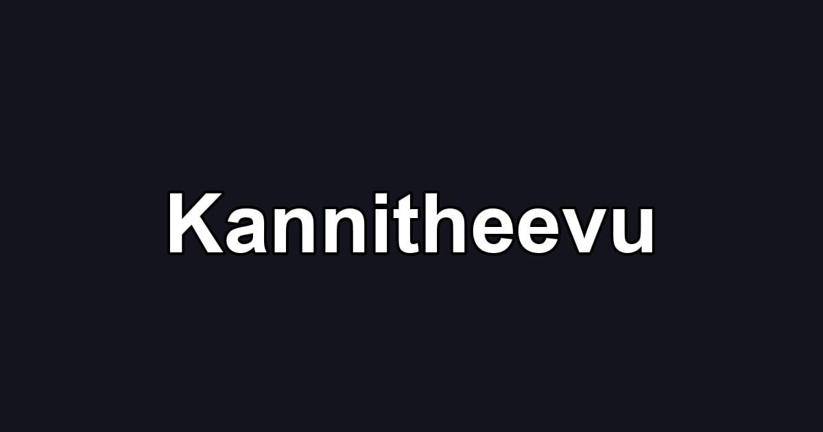 Kannitheevu