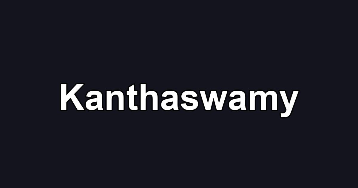 Kanthaswamy