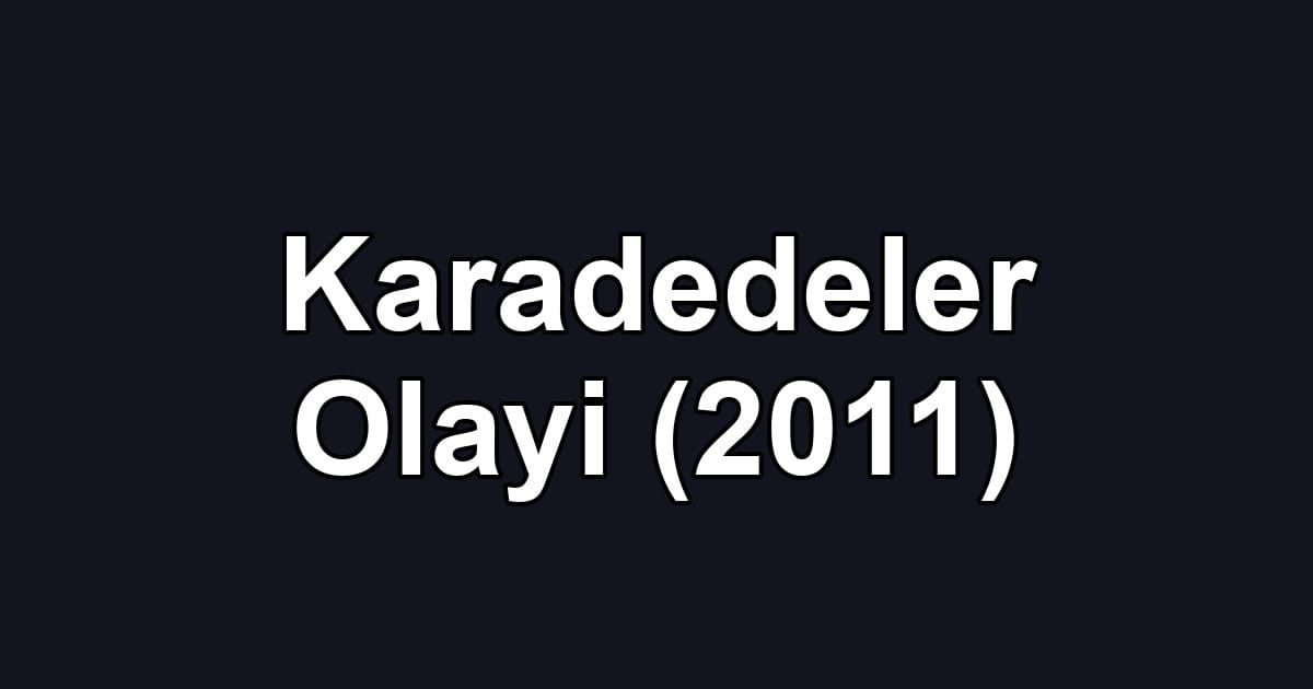 Karadedeler Olayi (2011)
