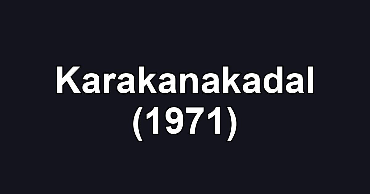 Karakanakadal (1971)