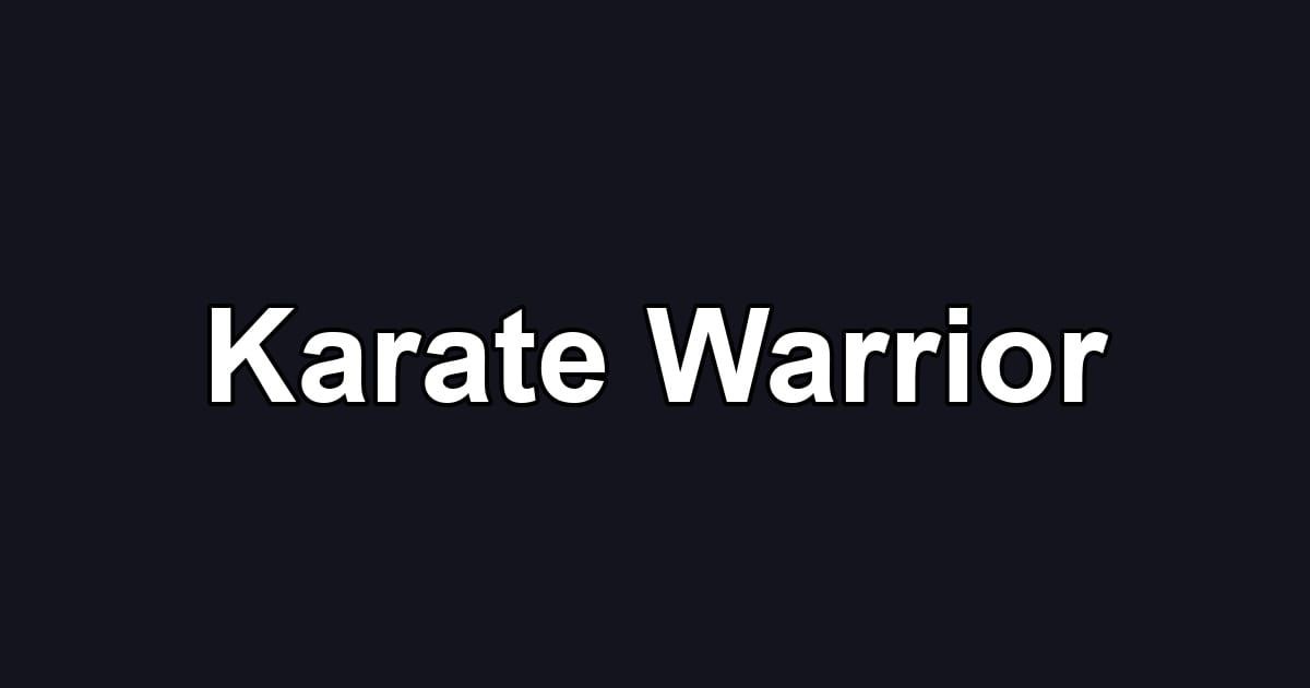 Karate Warrior
