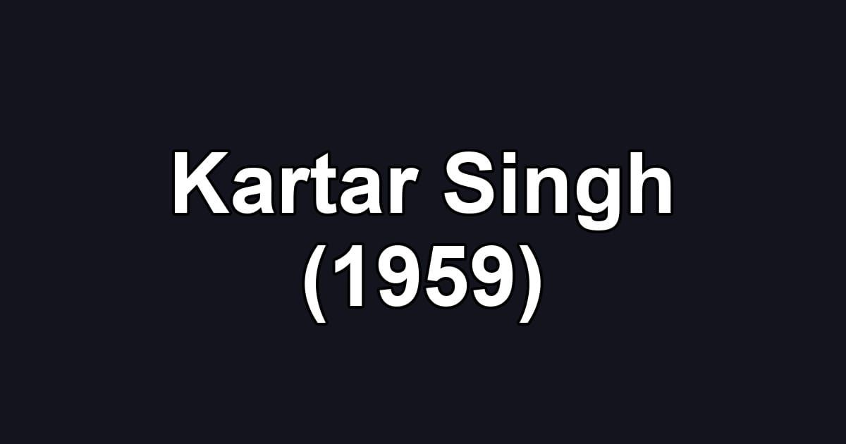 Kartar Singh (1959)