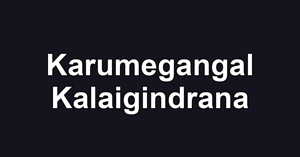 Karumegangal Kalaigindrana