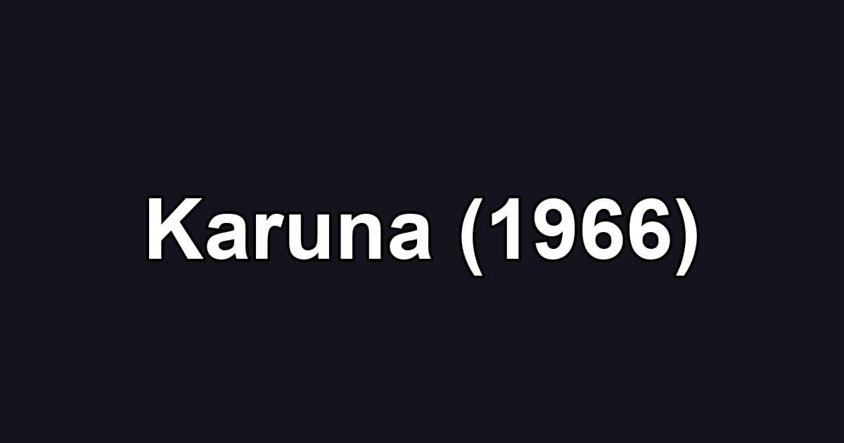 Karuna (1966)