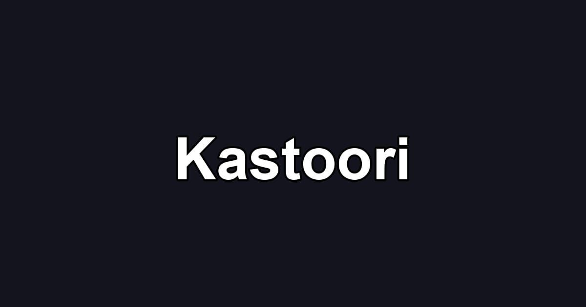 Kastoori