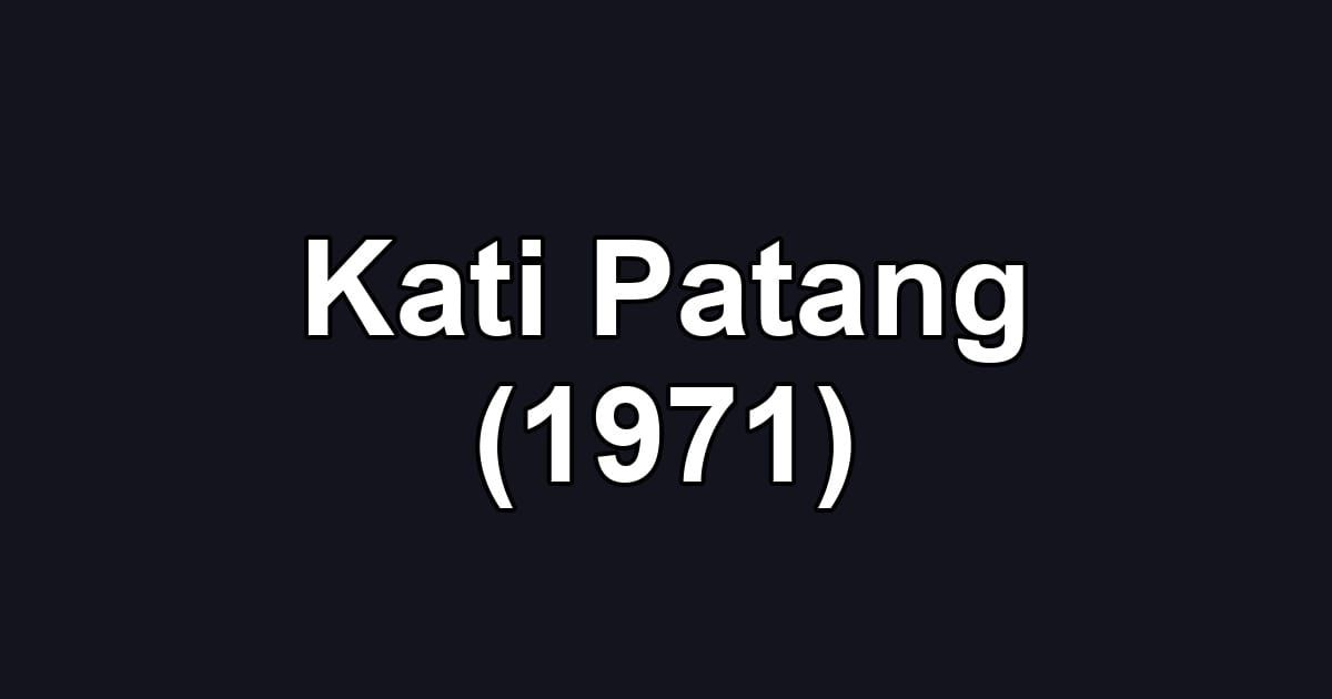 Kati Patang (1971)