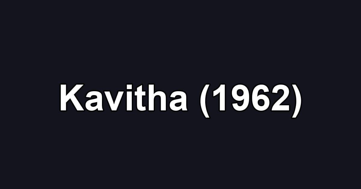 Kavitha (1962)