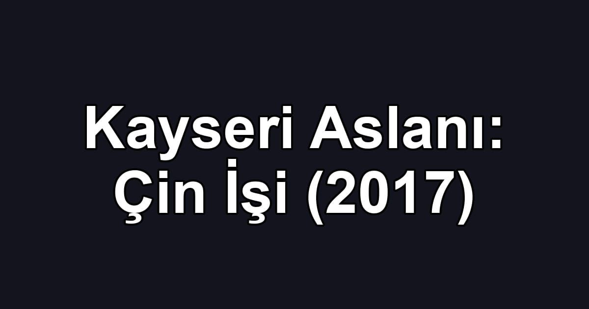Kayseri Aslanı: Çin İşi (2017)