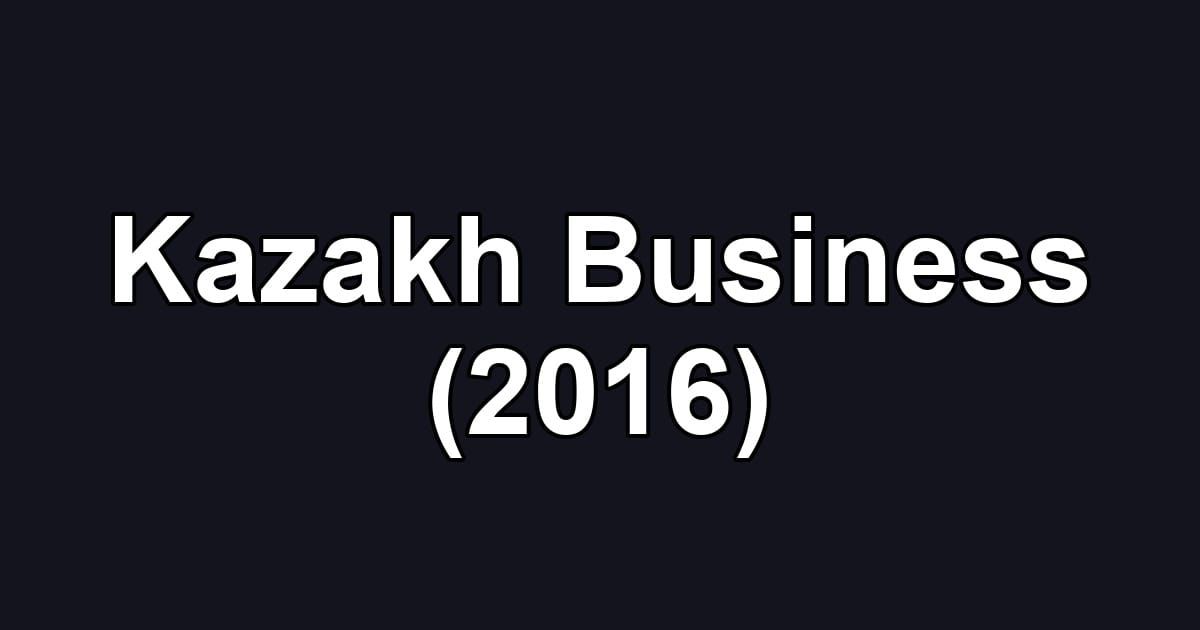Kazakh Business (2016)