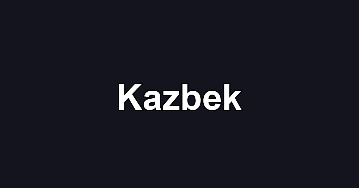 Kazbek