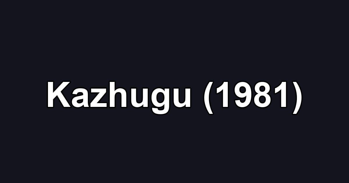 Kazhugu (1981)