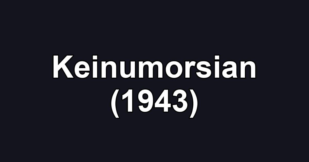 Keinumorsian (1943)