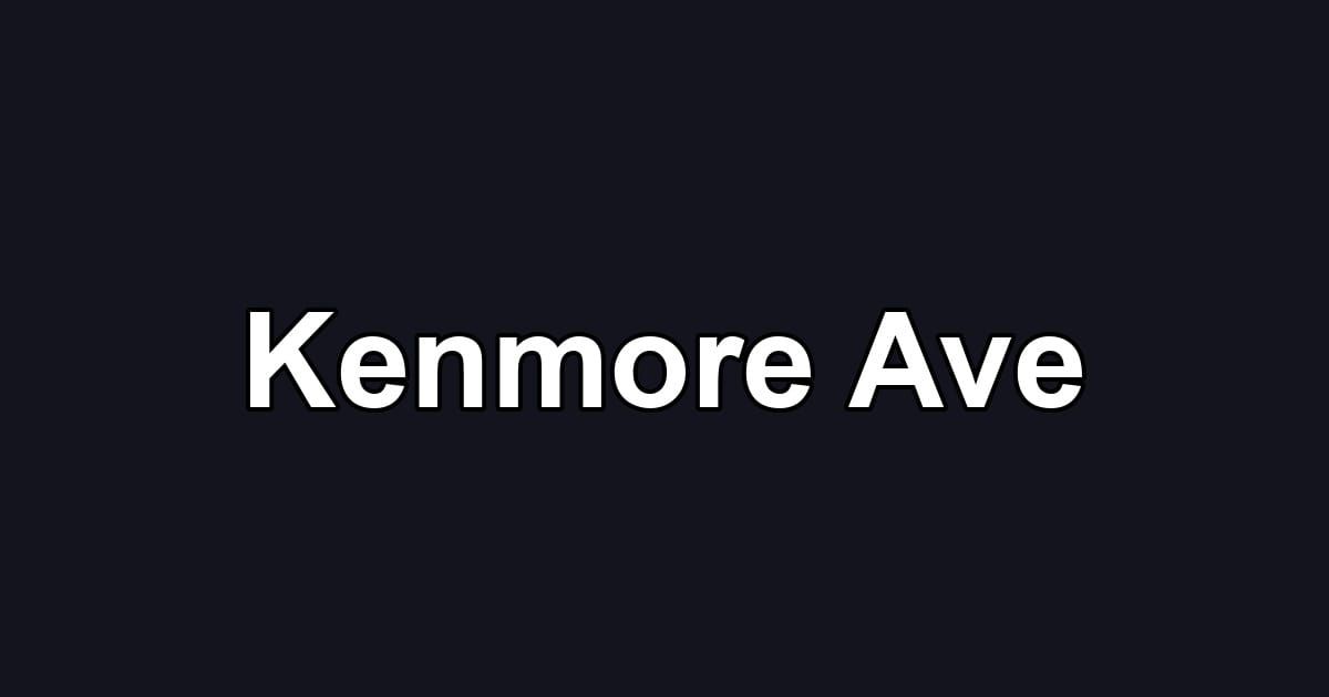 Kenmore Ave