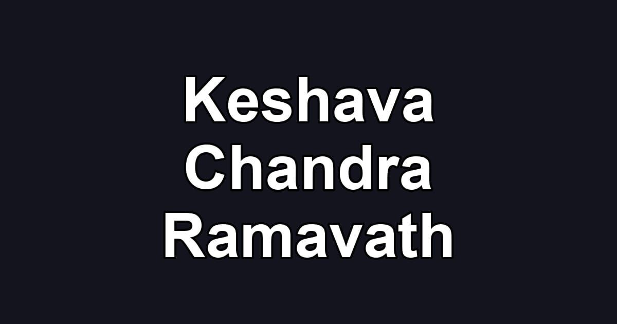Keshava Chandra Ramavath