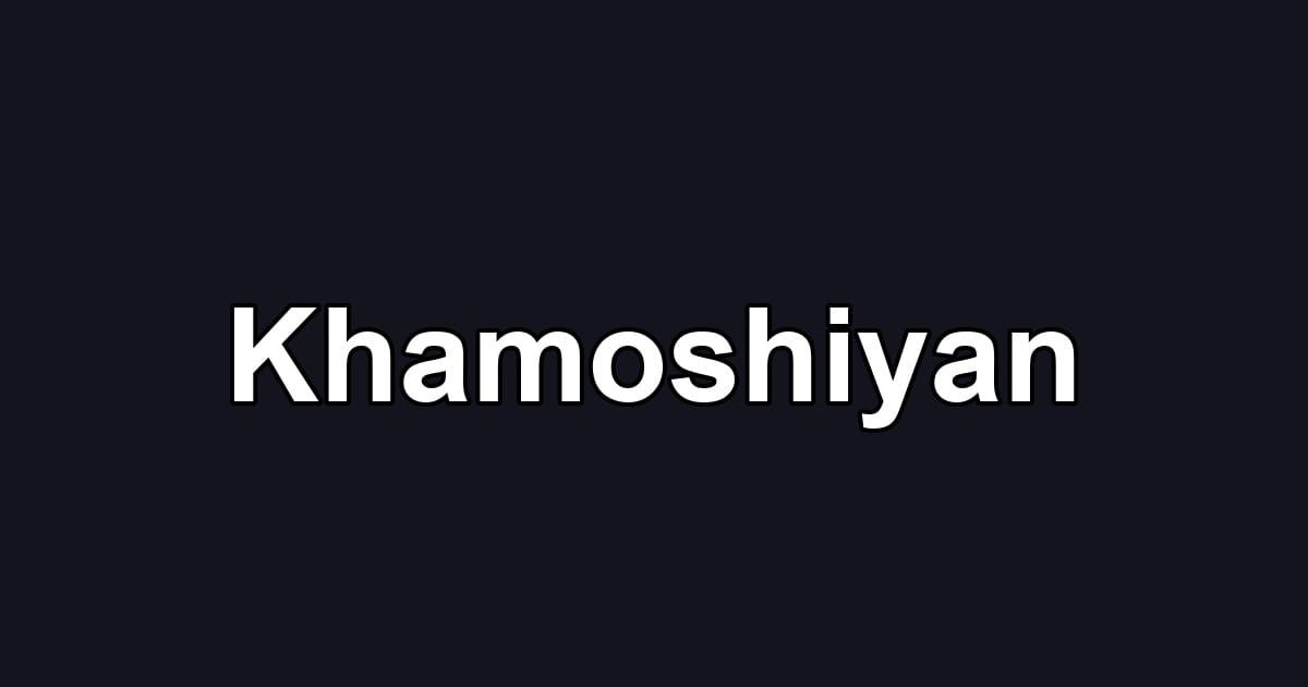 Khamoshiyan
