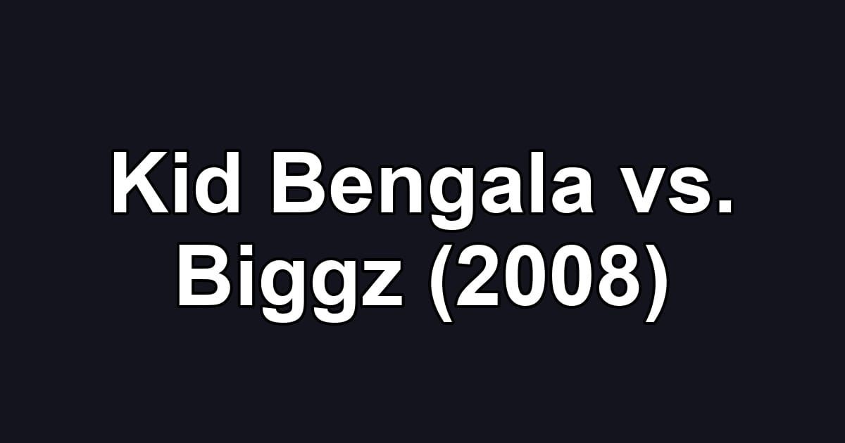 Kid Bengala vs. Biggz (2008)