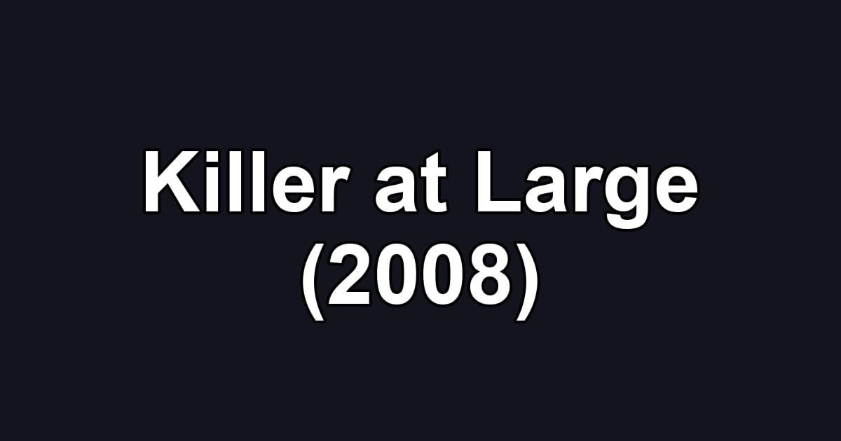 Killer at Large (2008)