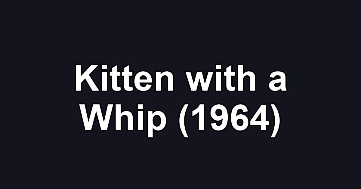 Kitten with a Whip (1964)