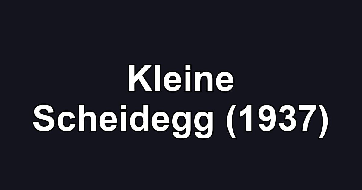 Kleine Scheidegg (1937)