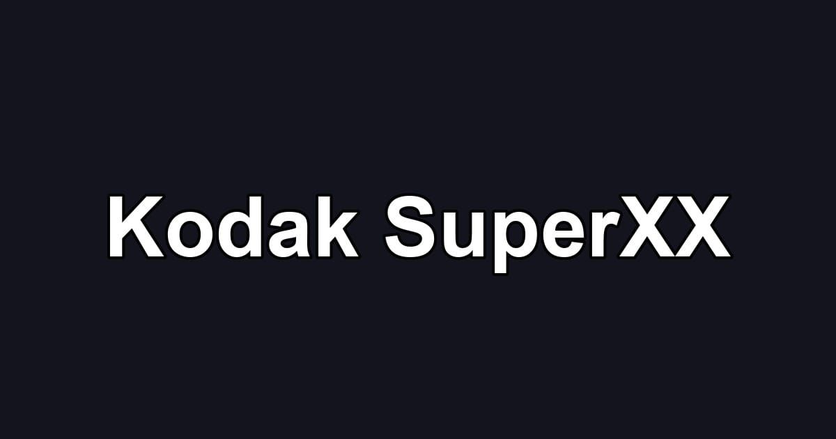 Kodak SuperXX