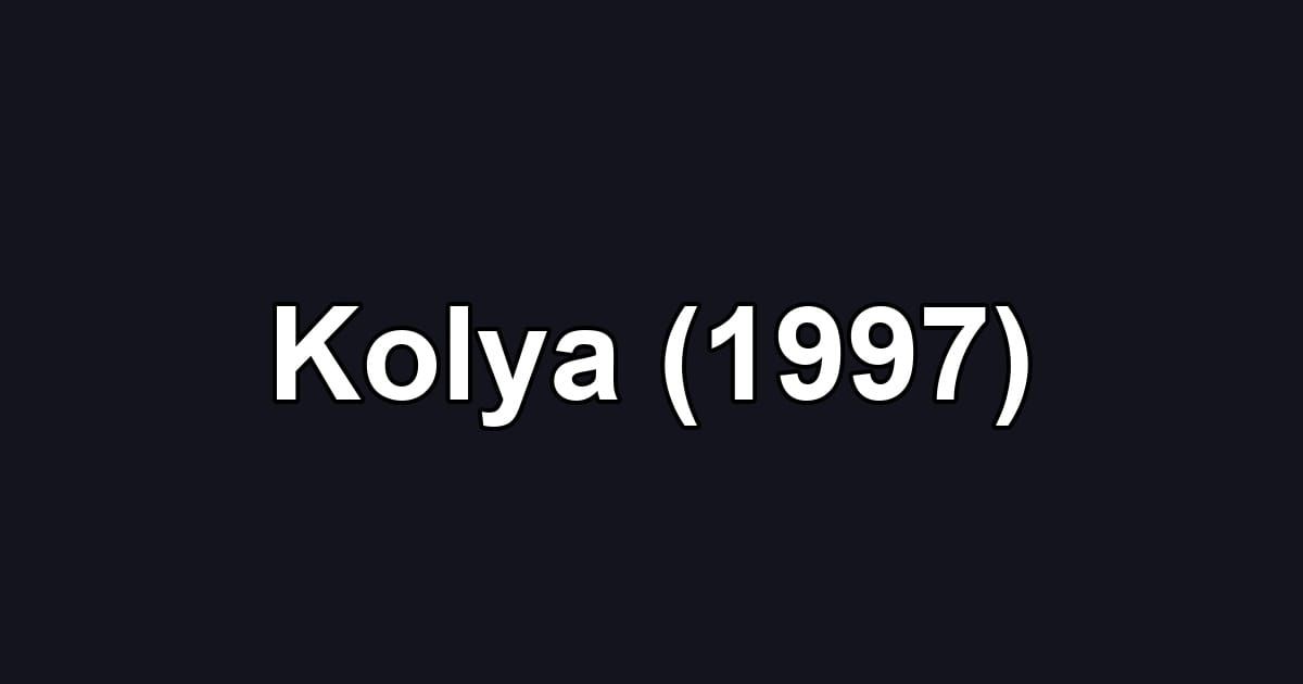 Kolya (1997)