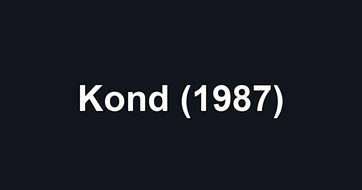 Kond (1987)
