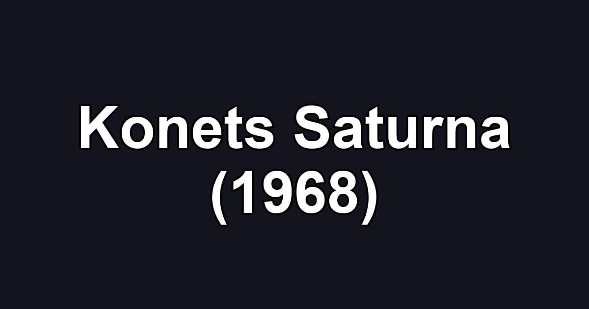 Konets Saturna (1968)