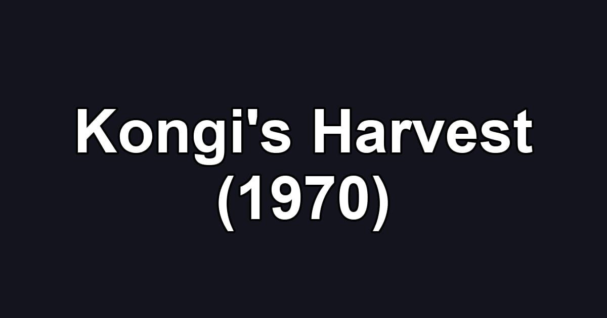 Kongi's Harvest (1970)