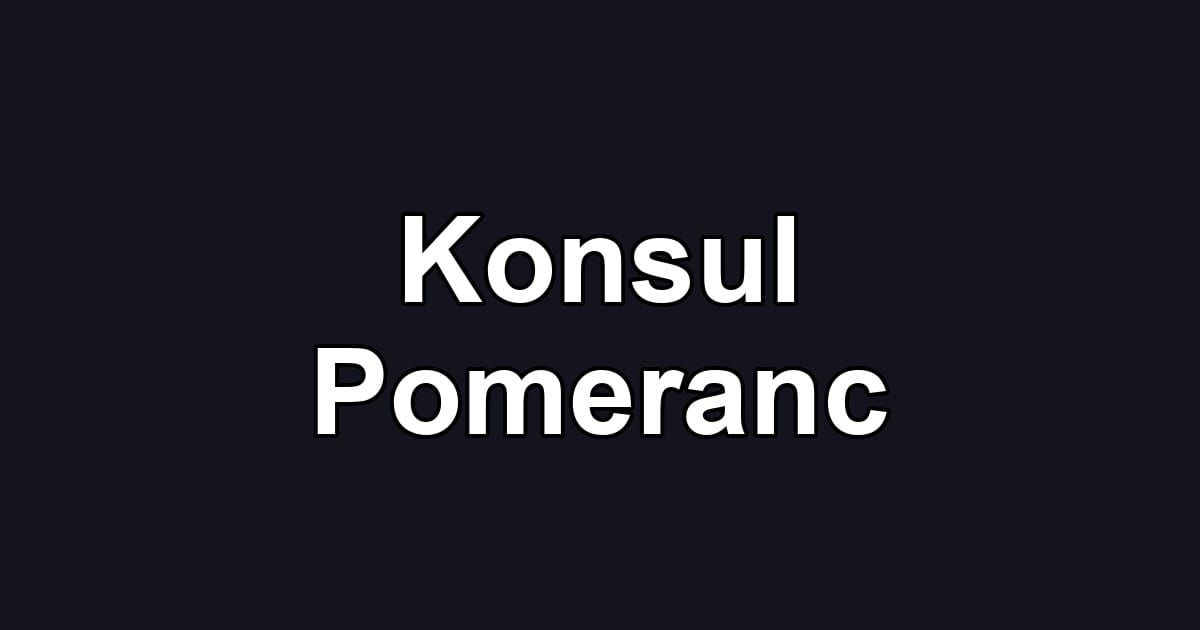 Konsul Pomeranc