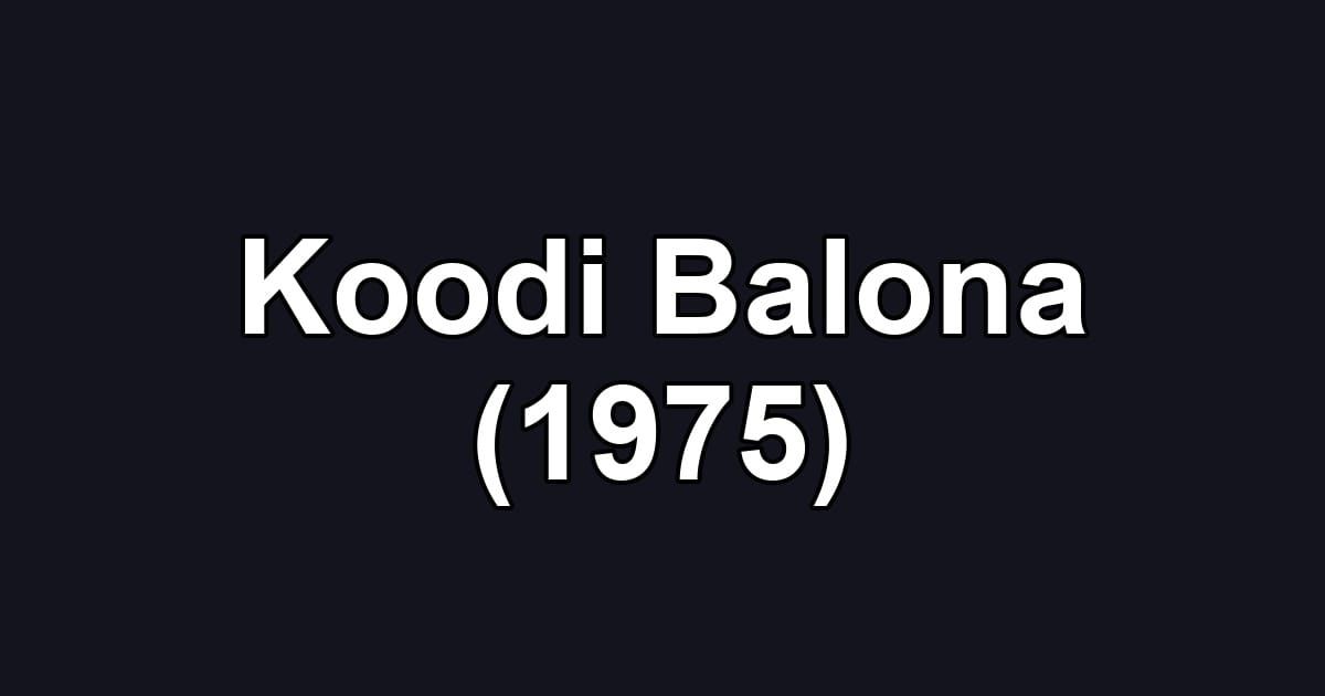 Koodi Balona (1975)