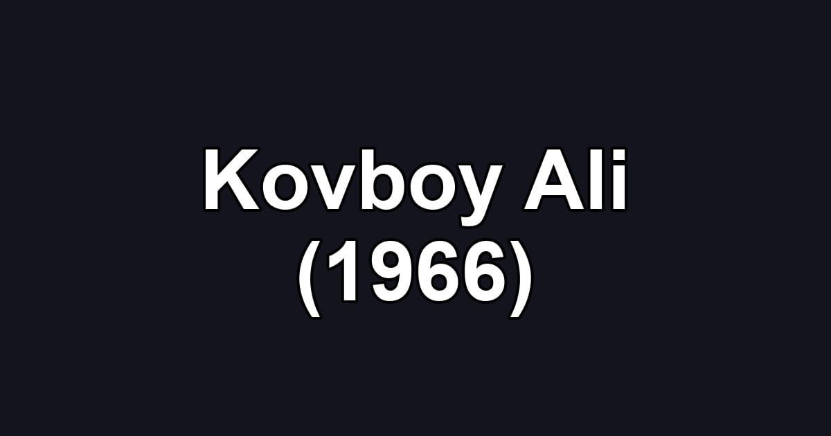 Kovboy Ali (1966)