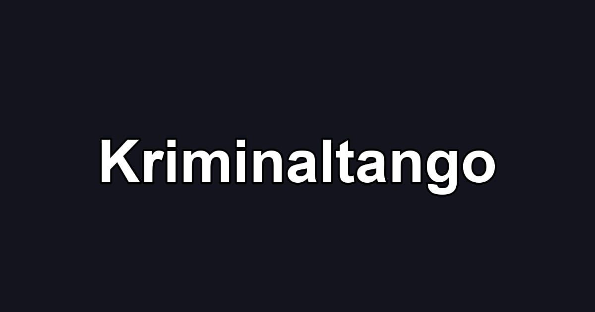 Kriminaltango