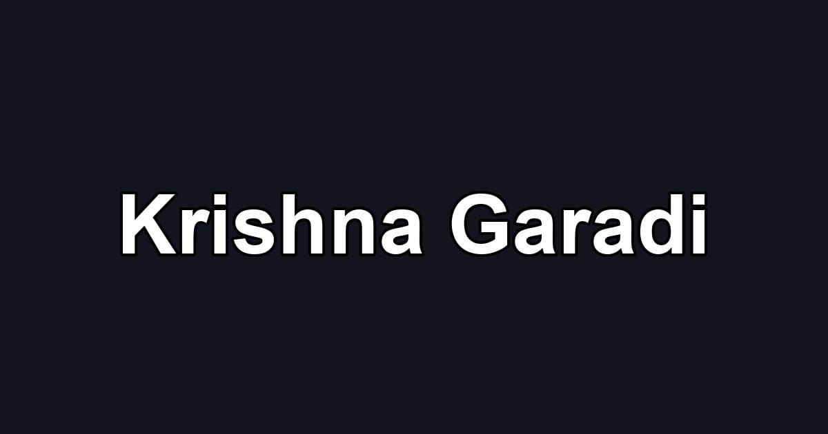 Krishna Garadi