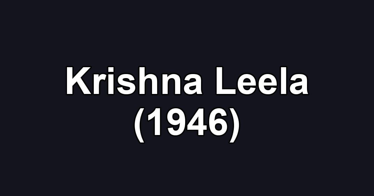 Krishna Leela (1946)