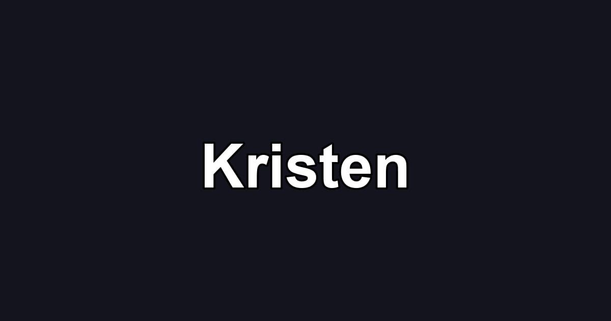 Kristen