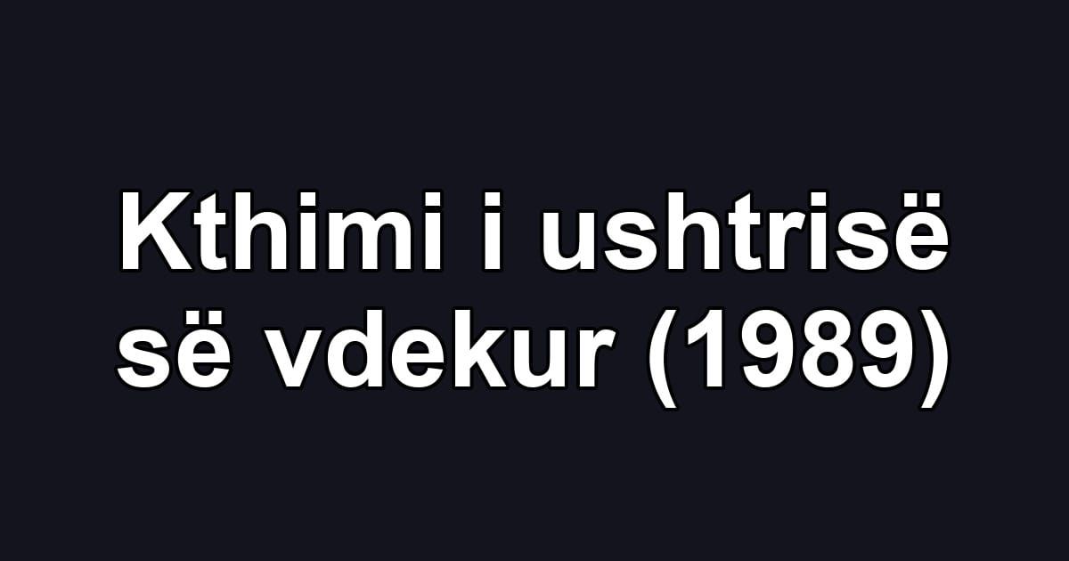 Kthimi i ushtrisë së vdekur (1989)