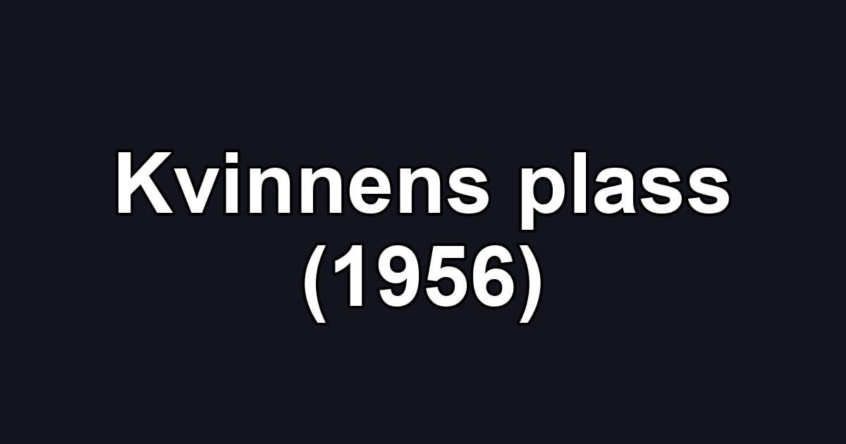 Kvinnens plass (1956)