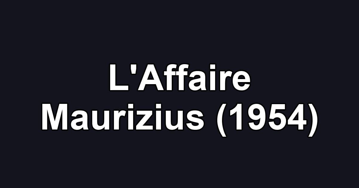 L'Affaire Maurizius (1954)