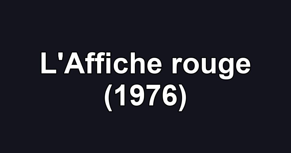 L'Affiche rouge (1976)
