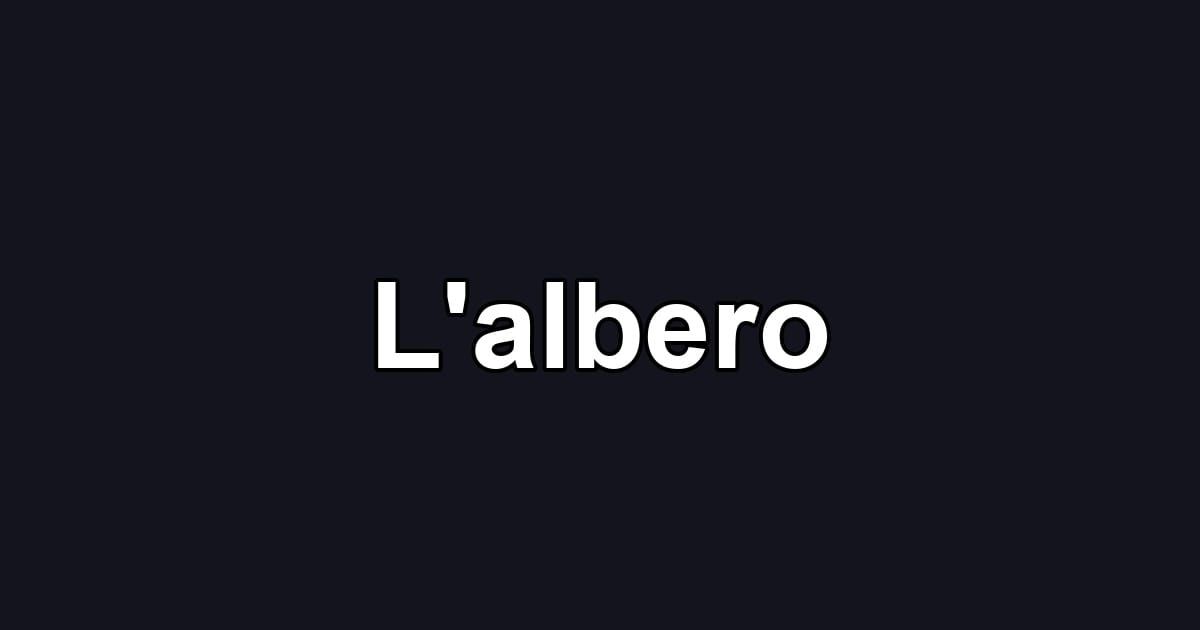 L'albero