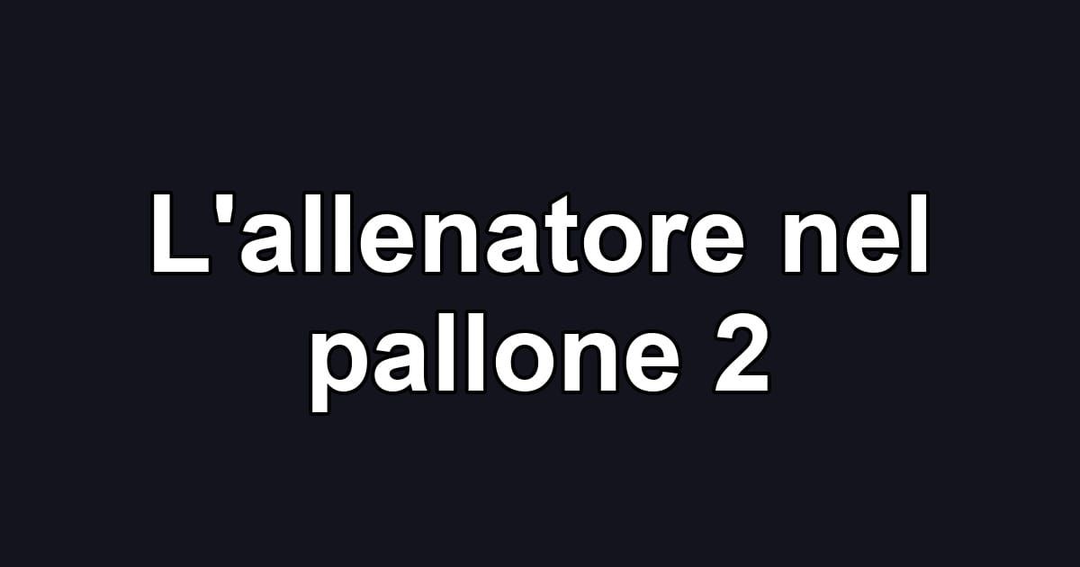 L'allenatore nel pallone 2
