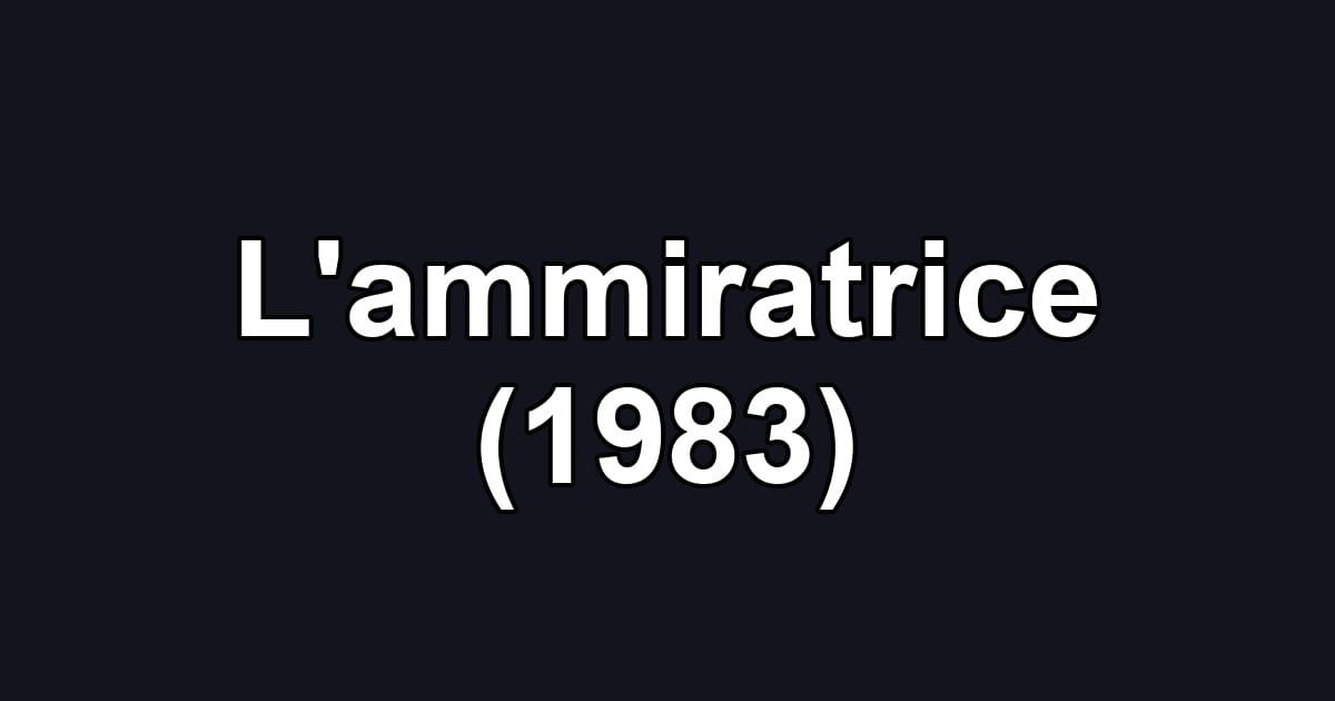 L'ammiratrice (1983)