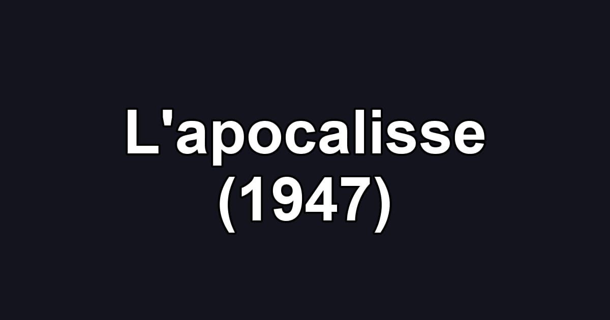 L'apocalisse (1947)