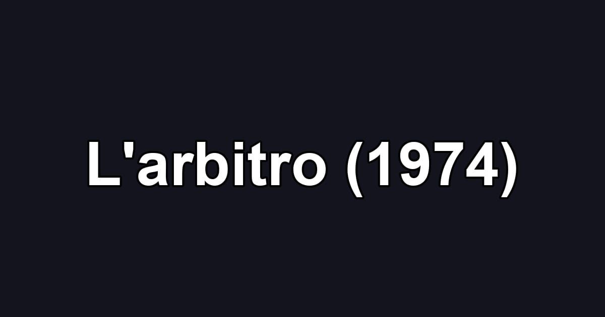 L'arbitro (1974)
