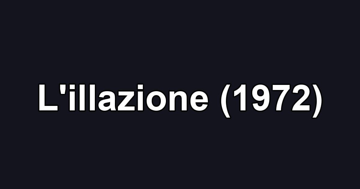 L'illazione (1972)